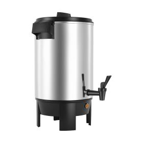 Commercial Coffee Urn, 30 Cup 152oz Hot Beverage Dispenser with Dripless Faucet, 1090W Quick-Brewing Coffee Maker, Automatic Temperature Control