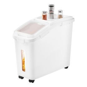 Rice Storage Container, 11.4Gallon/50L Capacity Large Dog Food Dispenser Bin, Kitchen Ingredient Grain Cereal Flour Bin